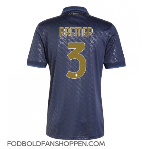 Juventus Gleison Bremer #3 Tredjetrøje 2024-25 Kortærmet Juventus Gleison Bremer #3 Tredjetrøje 2024-25 Kortærmet